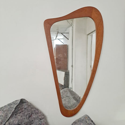 Specchio con base vintage design danese anni 50 [82vnt] misure H.73 L.40 P.2