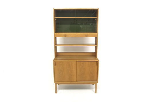 Libreria Variett Bertil Fridhagen design svedese anni 60 quercia vetro | sw28813