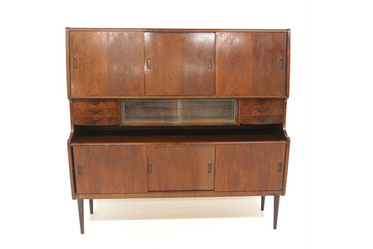 Credenza doppia noce design danese vintage anni 50 | sw28934