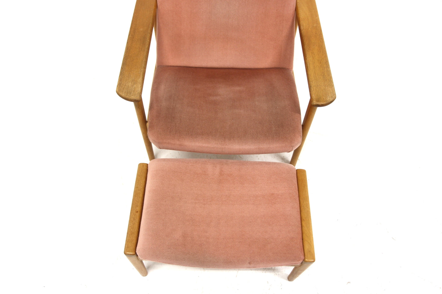 Poltrona e poggia piedi design svedese vintage anni 60 | sw29075