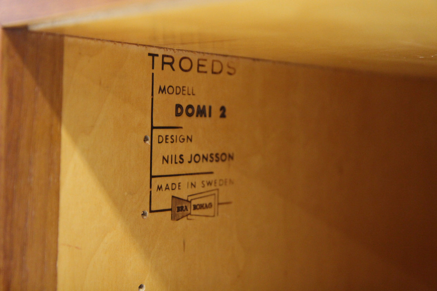 Credenza mod.Domi 2 Nils Jonsson teak design svedese vintage anni 60 | sw29082