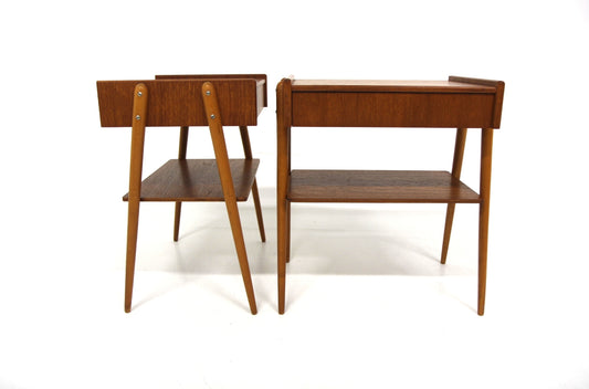 Comodini coppia AB Carlström & Co Möbelfabrik design svedese anni 60 | sw29198