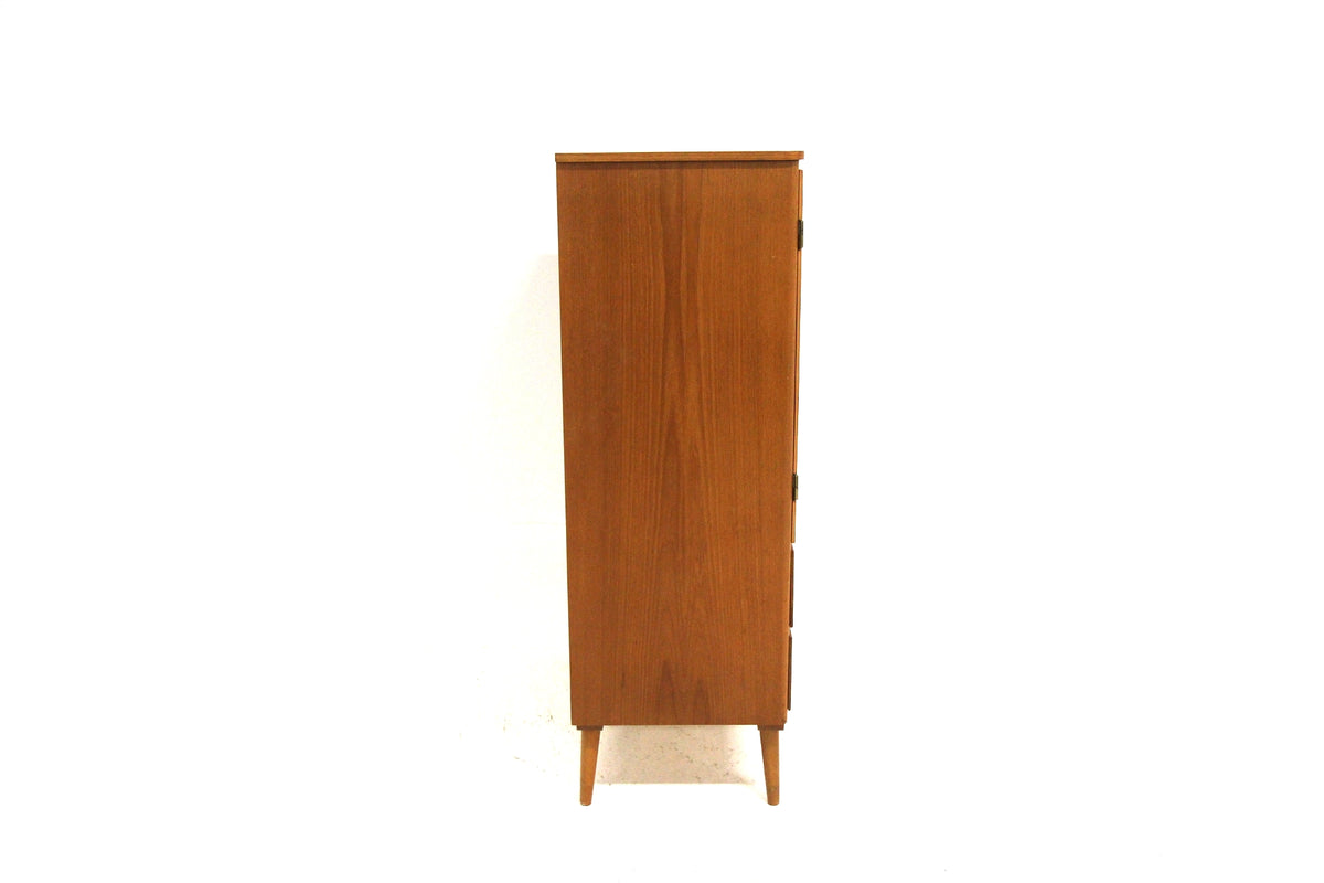 Armadio teak due ante scorrevoli | design danese anni '50 | 82 cm | sw29487