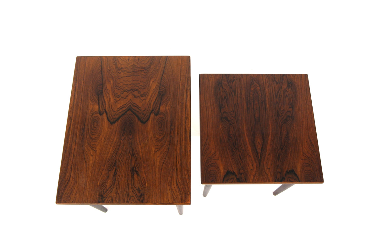 Tavolini componibili palissandro design svedese vintage 1960 | sw29587