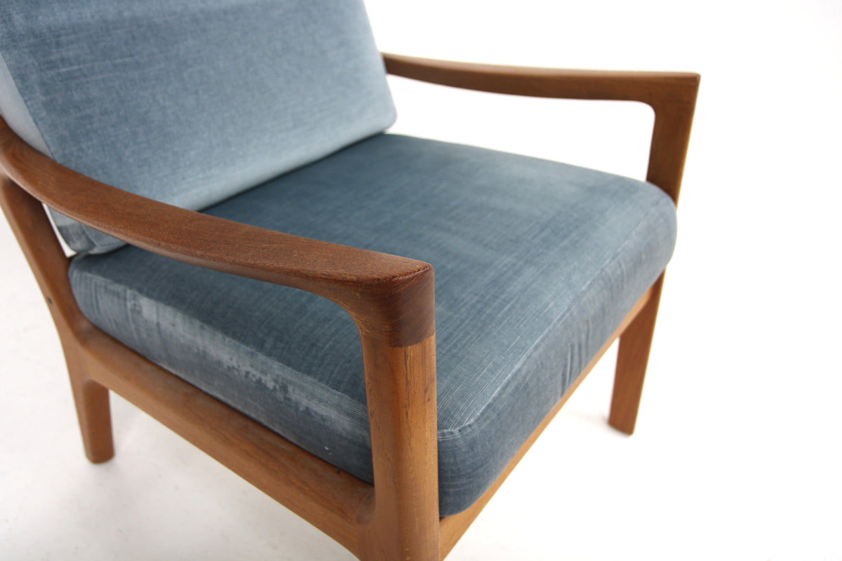 Coppia Poltrone Senator di Ole Wanscher design danese anni 60 | sw29685