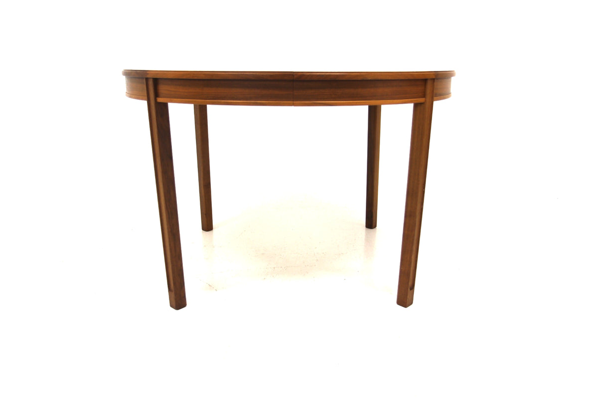 Tavolo rotondo noce Ø111 cm Bertil Fridhagen design vintage svedese anni 60 | sw29711