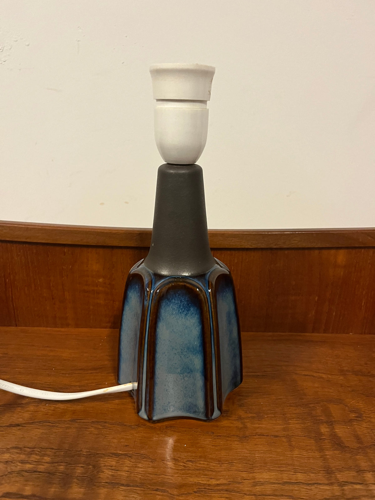 Lampada da tavolo Soholm blu design danese anni 50/60 | fz9619