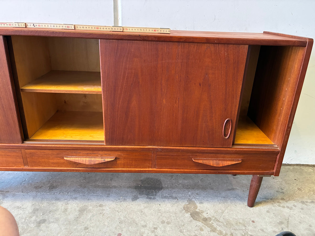 Sideboard 155cm in teak design danese vintage 1960 | fz10478