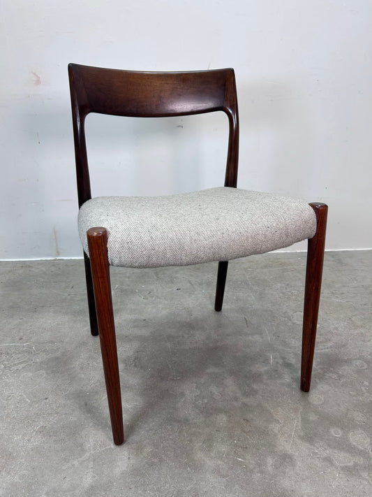 Sedia model 71 N.O. Møller design svedese vintage anni 60 | nr10650