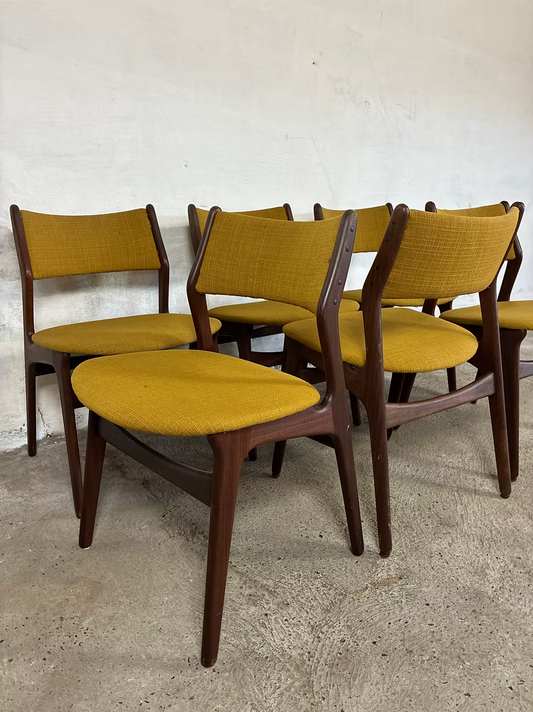 Set 6 sedie Mod.310 Erik Buch design danese vintage anni 60 | ck2470