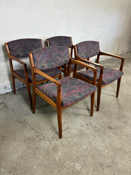 Set 4 poltroncine Erik Buch design danese vintage | ck2417