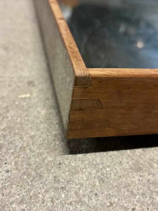 Specchio quercia design danese anni 50 | ck2315