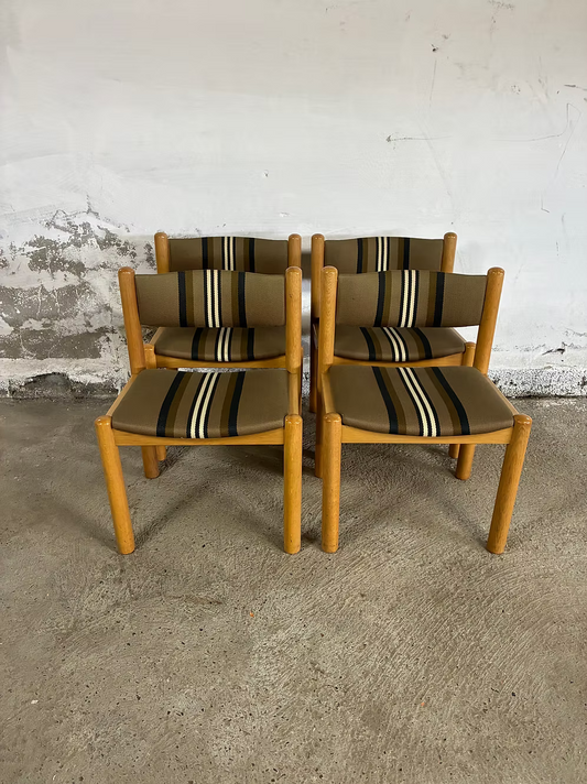 Kurt Ostervig Set 4 sedie design danese vintage | ck2345