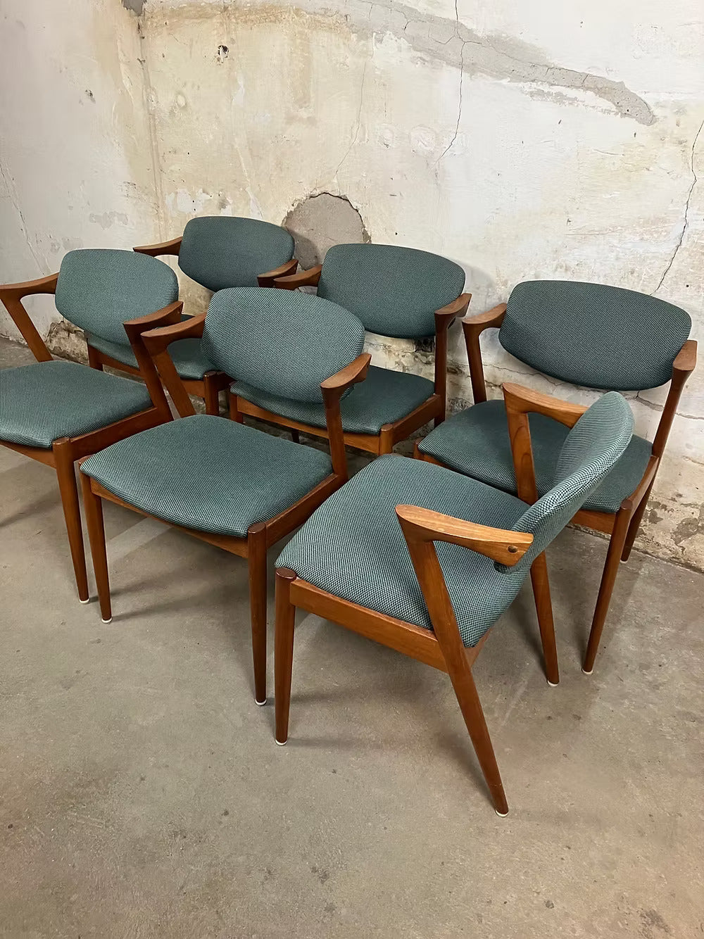 Sedie "Model 42" Kai Kristiansen design danese vintage anni 60 | ck1970