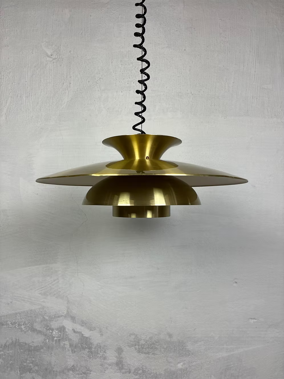 Lampadario in ottone Ø50 design danese vintage anni 50 | ck2524