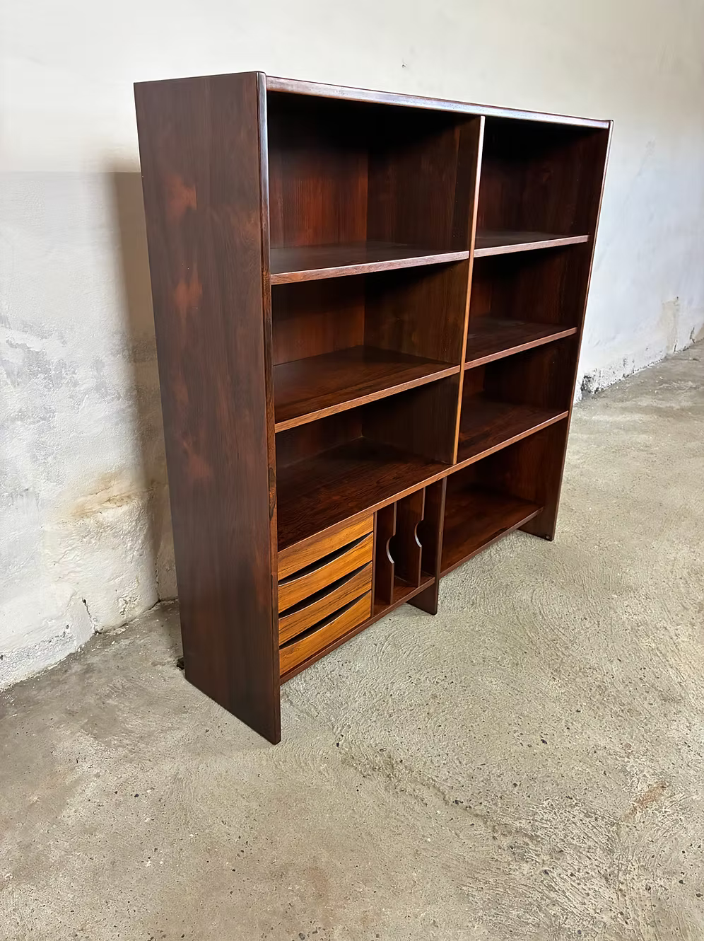 Libreria palissandro 120x120 design danese anni 50 | ck2474