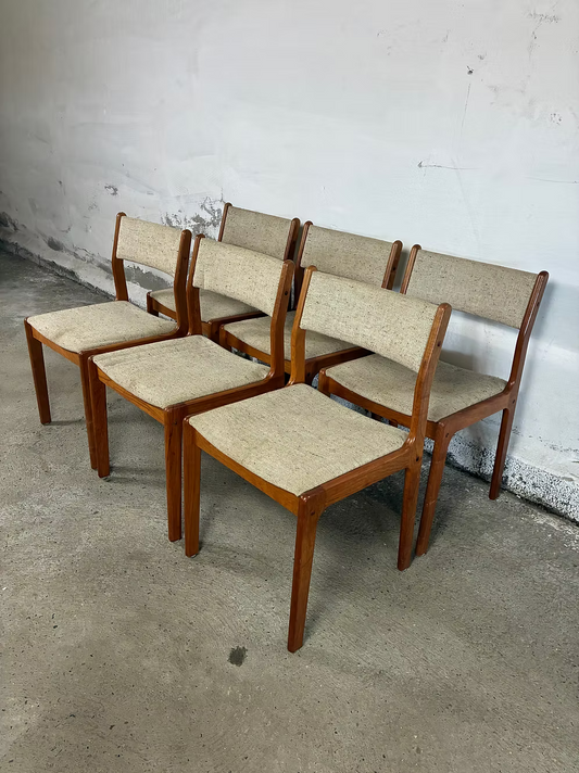 Set 6 sedie teak design danese vintage | ck2334