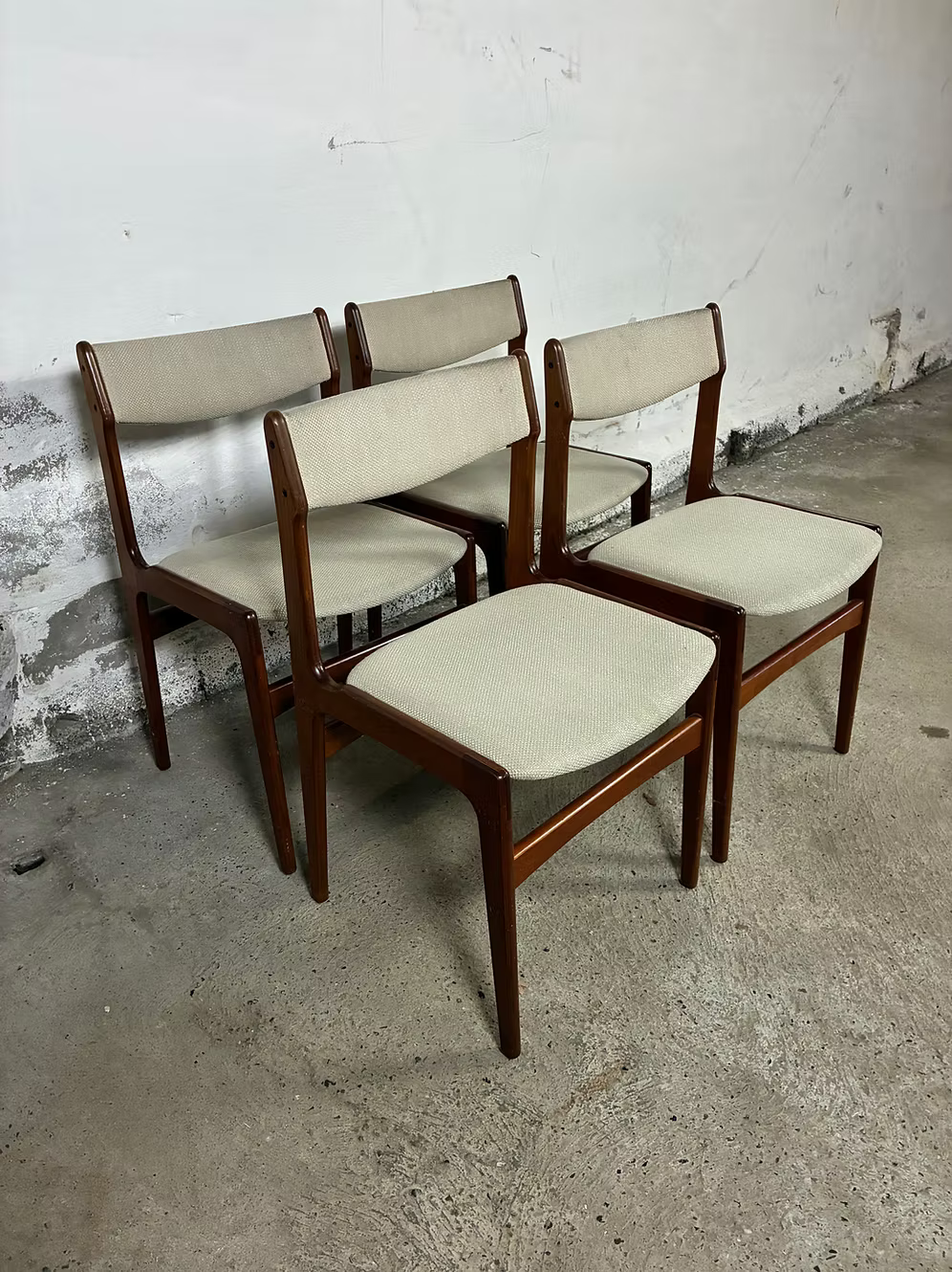 Erik Buch Set 4 sedie design danese vintage | ck2342