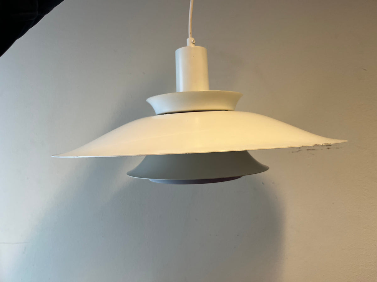 Lampada a sospensione bianca danimarca anni 60/70 | fz9549