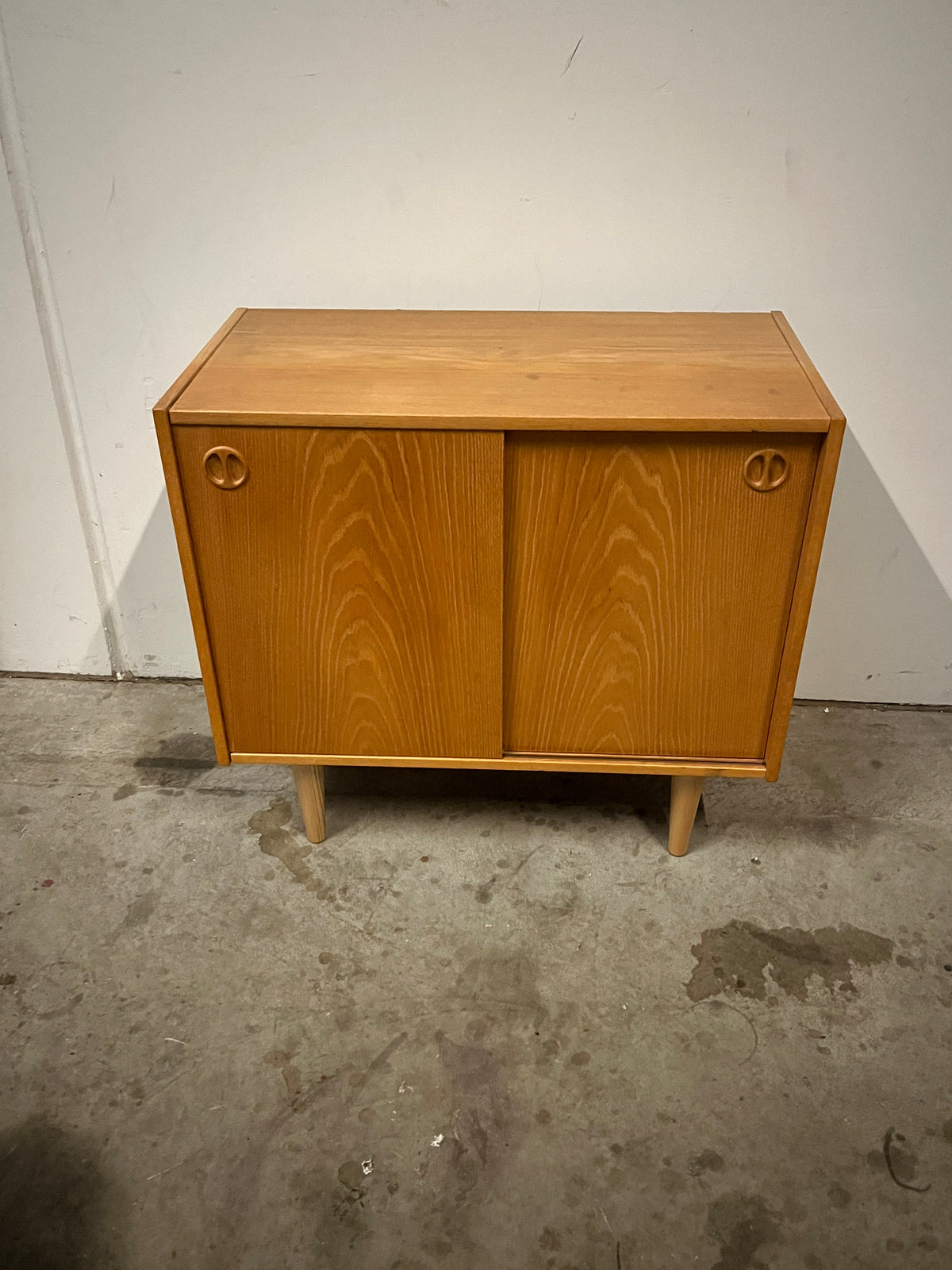 Sideboard in quercia 80cm design svedese vintage 1950/60 | fz9179