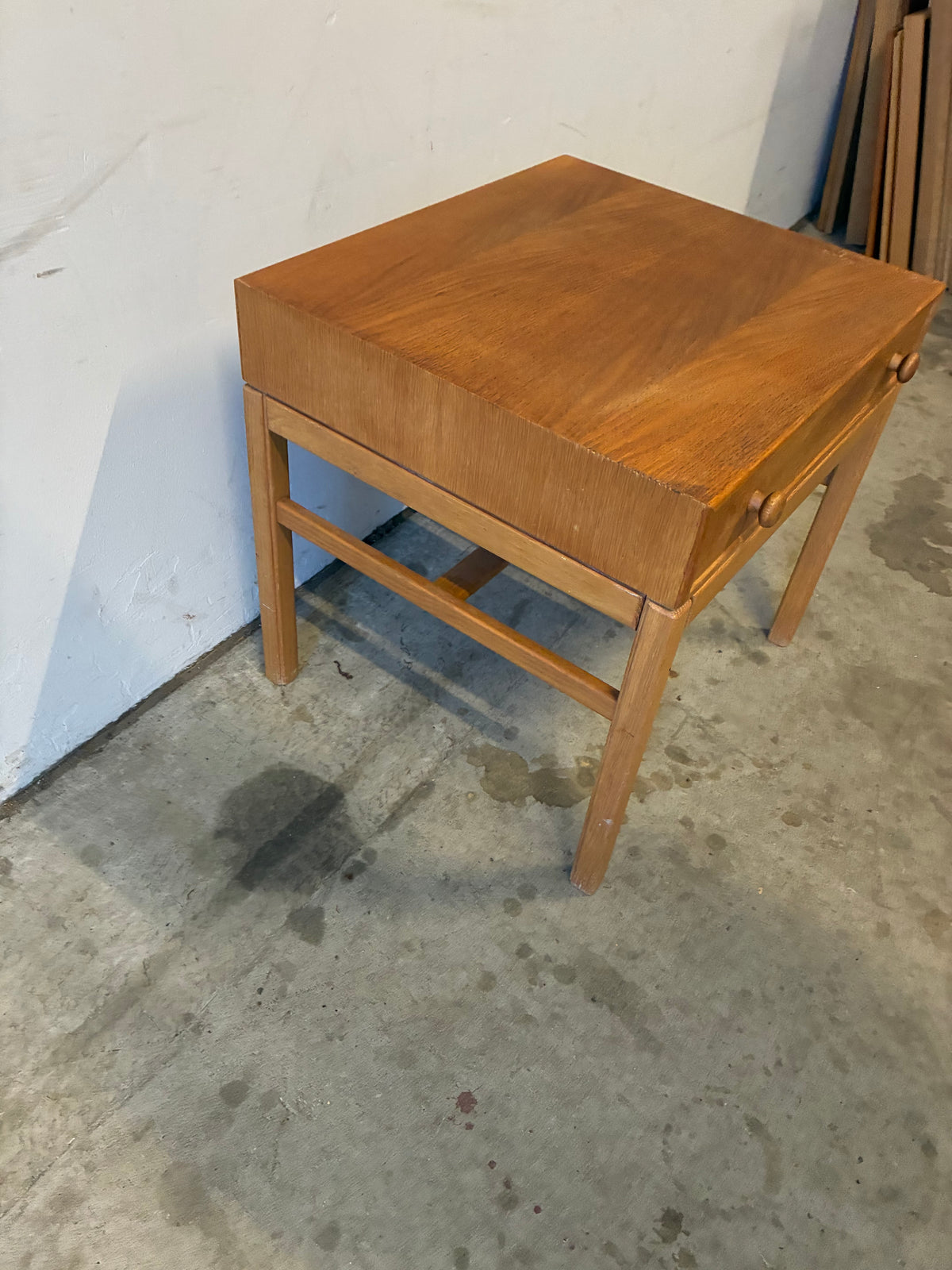 Comodino quercia design svedese vintage anni 50 | fz10722