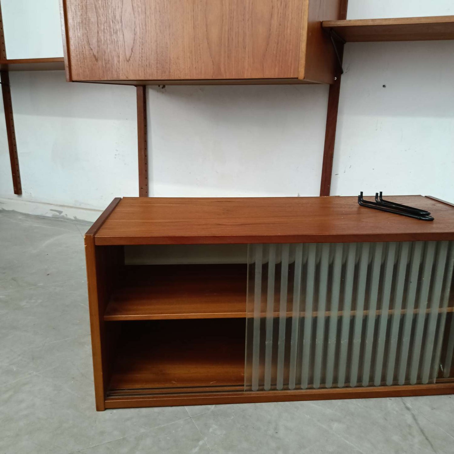 Libreria Poul Cadovious Modulare Vintage Danese Teak Anni '60 | Parete Attrezzata