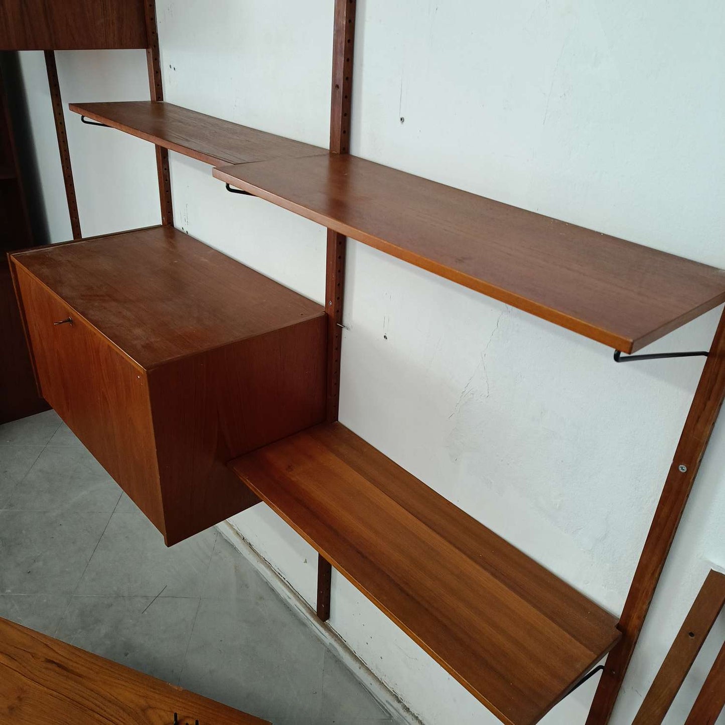 Libreria Poul Cadovious Modulare Vintage Danese Teak Anni '60 | Parete Attrezzata