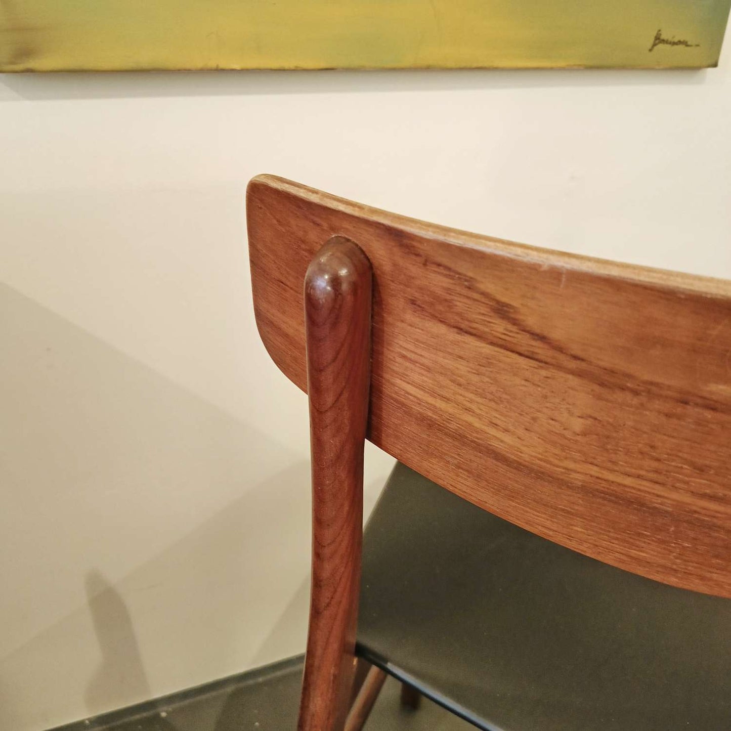 Sedia Vintage Danese Anni '60 Teak | Schienale Trapezoidale