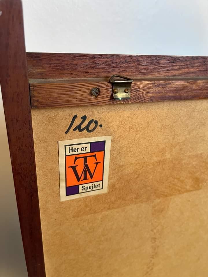 Specchio Pedersen&Hansen vintage design danese anni 50 | 108cm