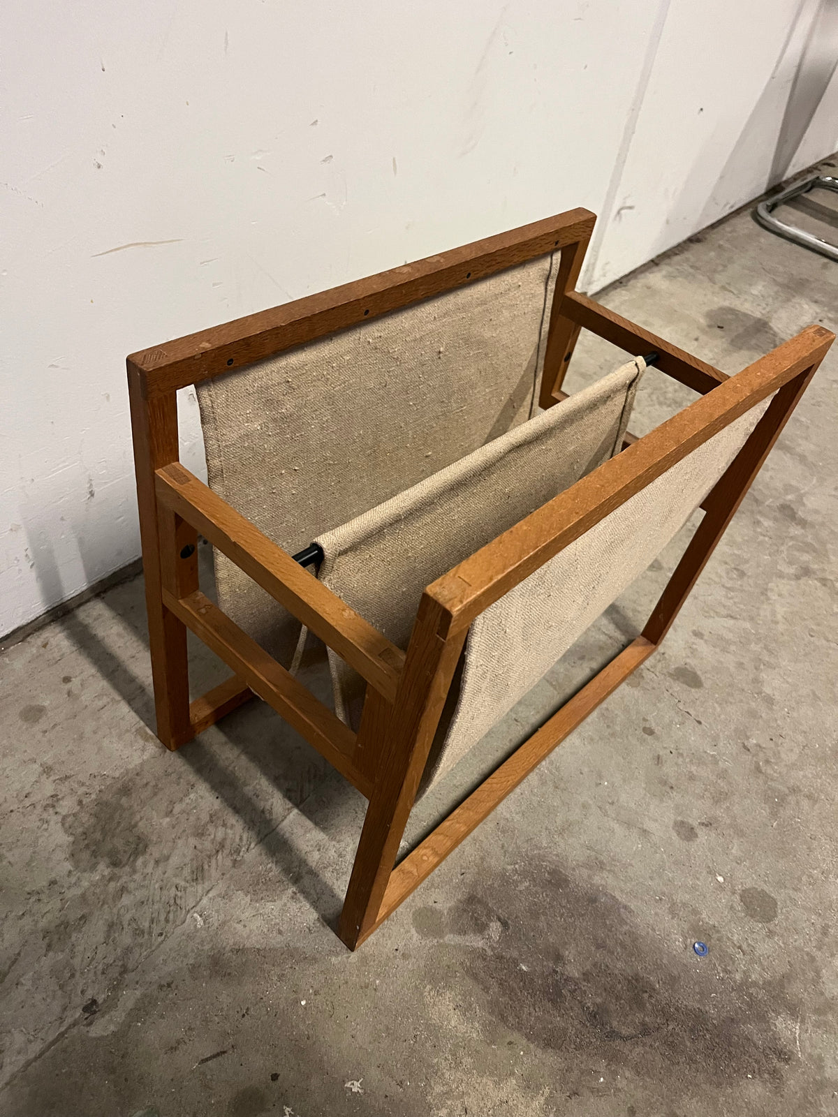 Porta riviste in teak vintage design danese anni 50 | fz9479