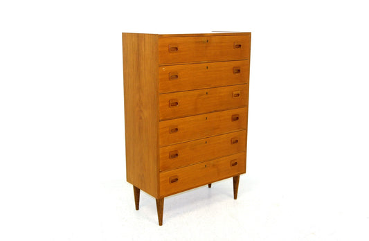 Cassettiera Tallboy design svedese vintage anni 60 | sw19795