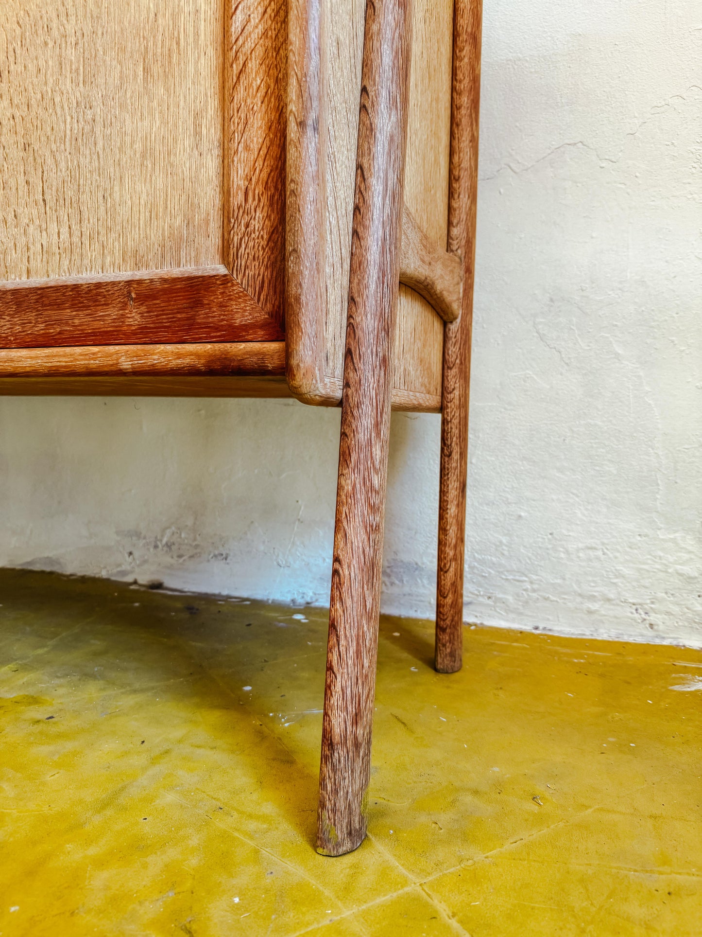 Credenza Danese Rovere 170cm Henning Kjærnulf Doppio Livello