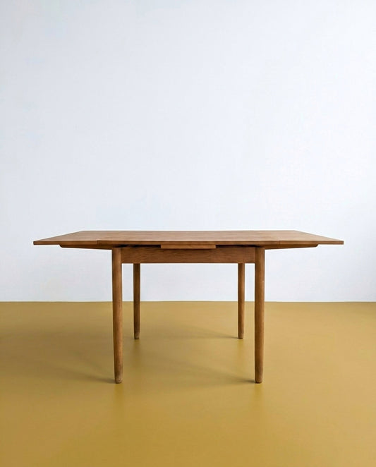 Tavolo Quadrato Danese Vintage Anni '60 Quercia 2 Allunghe | 84+58cm | 95cv