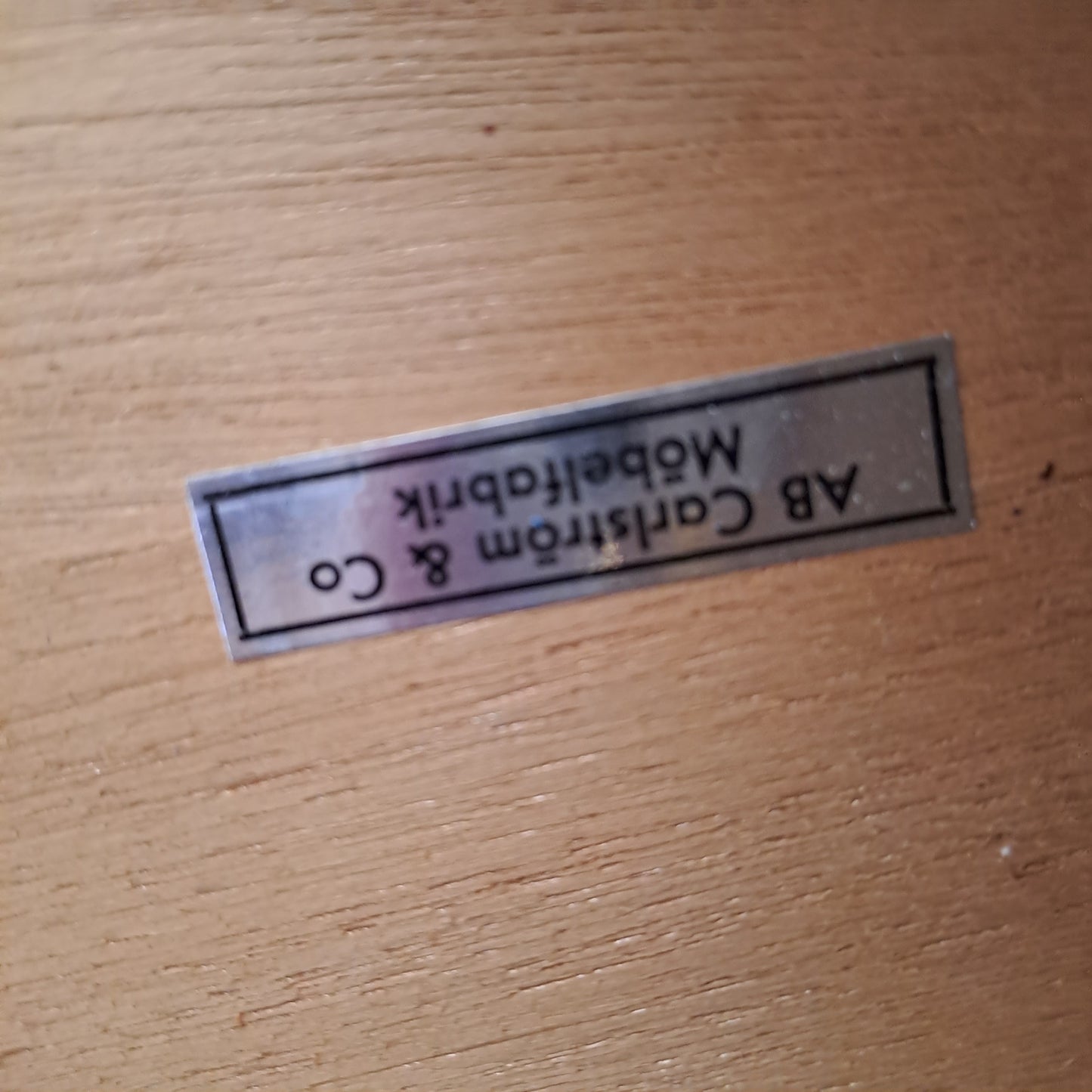 Coppia Comodini AB Carlström Svedesi Teak Anni '50 | Cassetto mensola