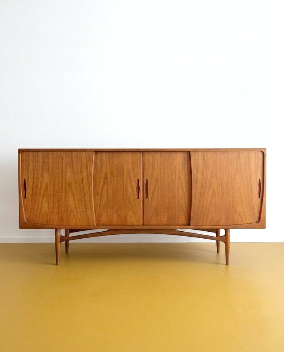 Credenza design danese vintage anni 50 | 220cm | 98vnt5