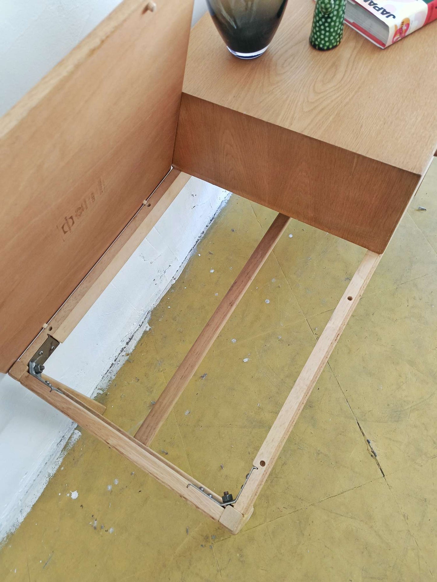 Panca Telefono Casino Engström Myrstrand | Svedese Anni '60 Quercia