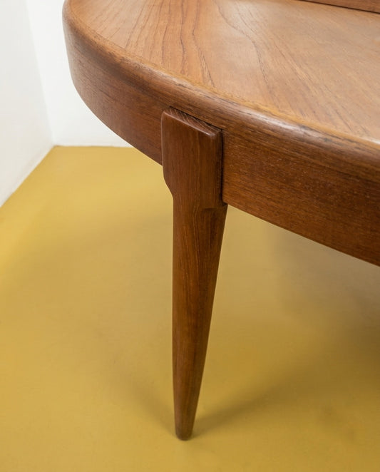Tavolo Rotondo Teak Design Danese Vintage Anni '50 | Ø120 cm | 99vnt9 | IN FASE DI RESTAURO