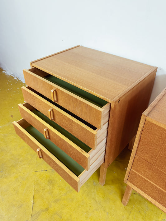 Comodini cassettiere Bertil Fridhagen Bodafors | Quercia Anni '60