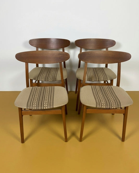 Set 4 Sedie Farstrup n.210 design danese vintage anni 50 | 96ck