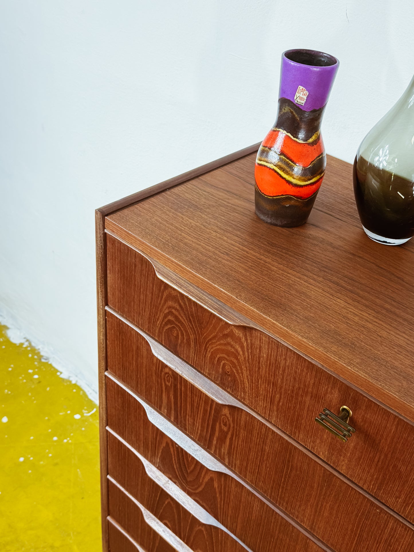 Cassettiera Vintage Danese Teak Anni 50 | 6 cassetti 105cm restaurata