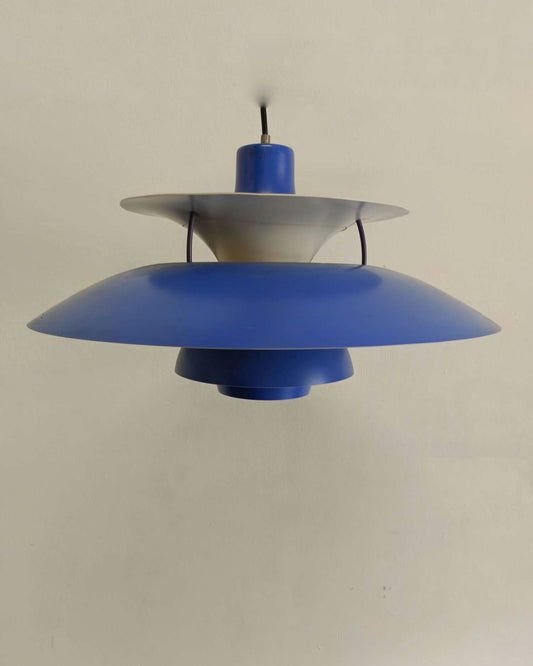Lampadario PH5 Poul Henningsen Louis Poulsen Danese Vintage Anni '50 | blu
