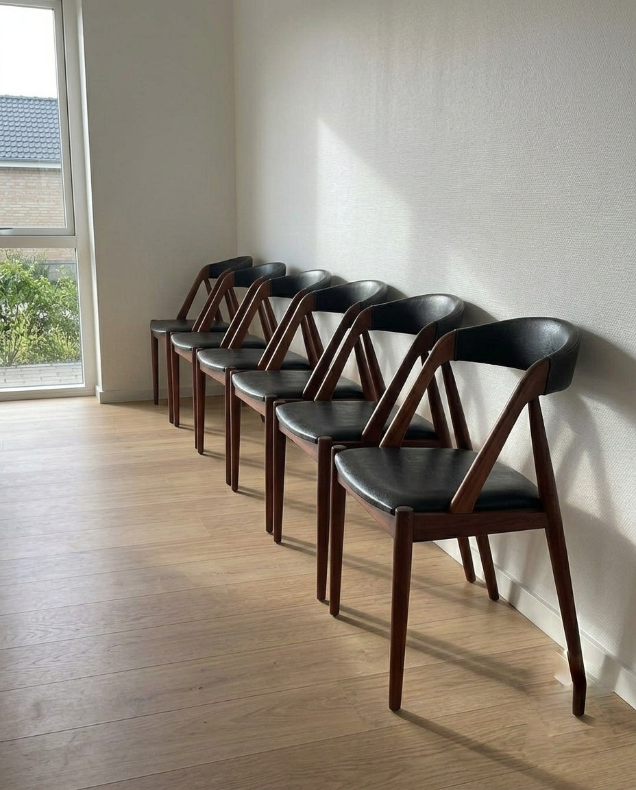 Set 6 sedie Kai Kristiansen n.31 design danese vintage anni 50 | 99vnt11