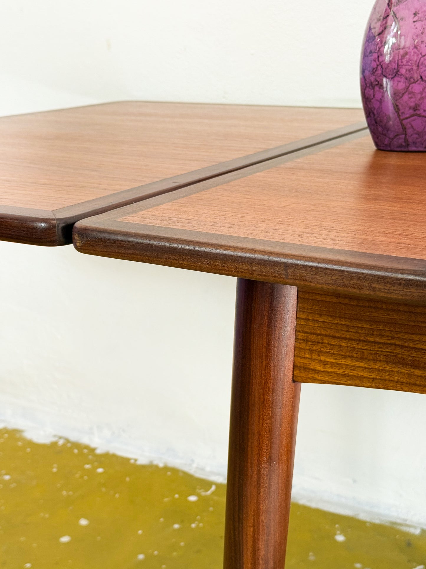 Tavolo Allungabile Teak Traversa Curva Vintage Danese Anni 50 | 140-248cm