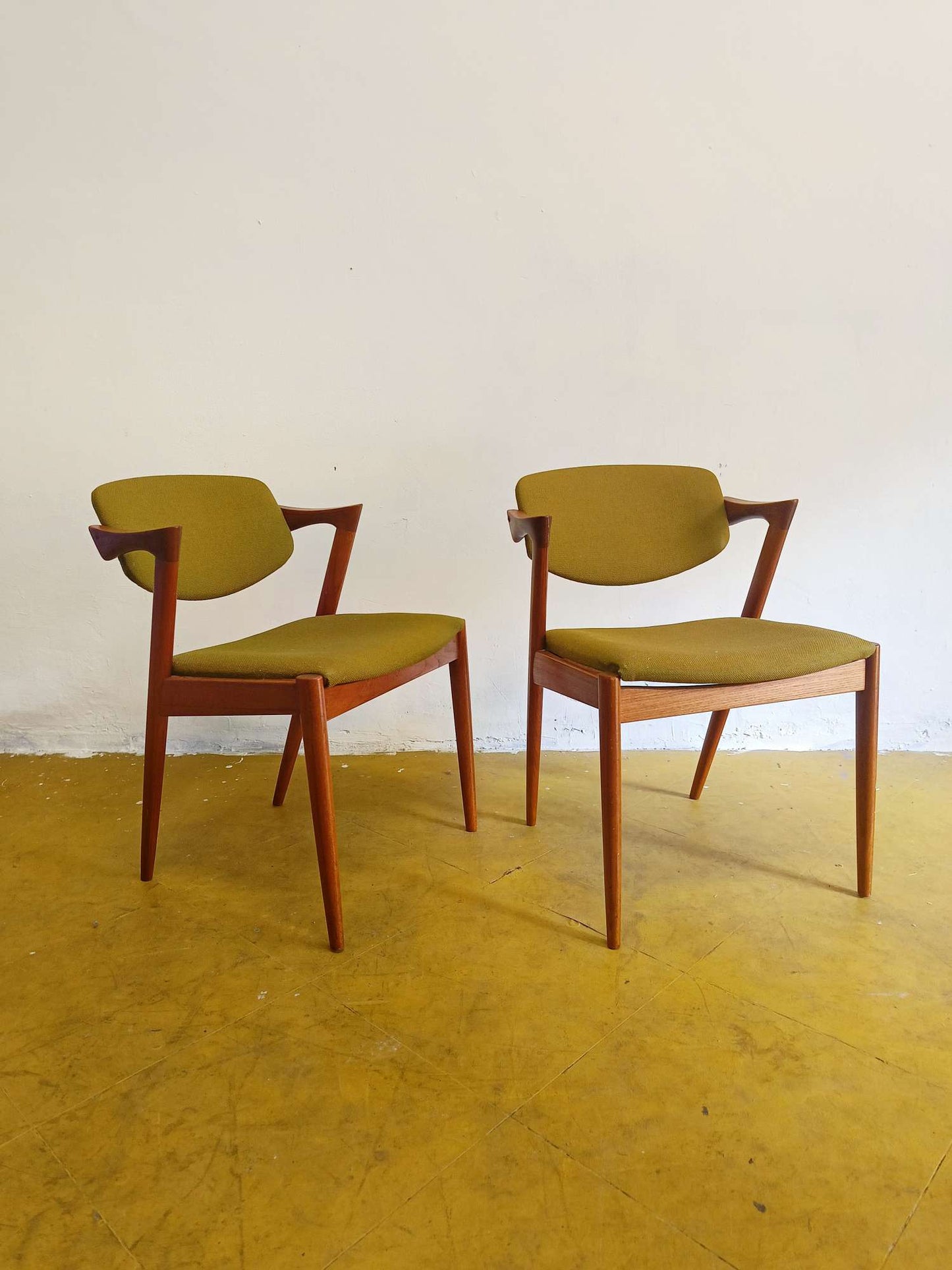 Coppia Sedie Kai Kristiansen Model Z n.42 Teak | Vintage Danese Anni 60