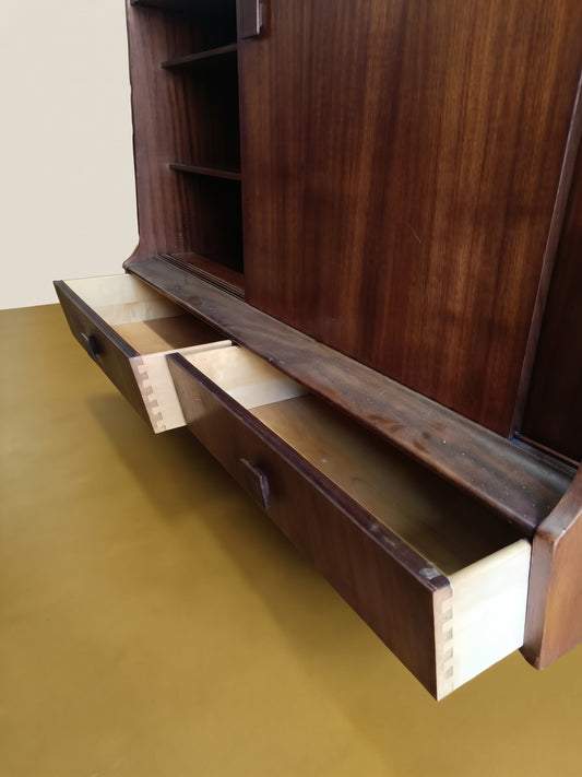 Credenza teak due ante e cassetti | design danese anni '60 | 120cm | 99vnt30
