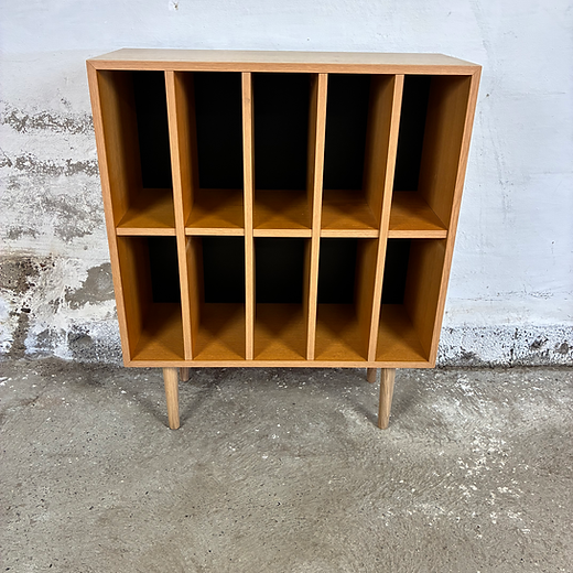 Mobiletto porta vinili - libreria design danese vintage anni 50 | ck2087
