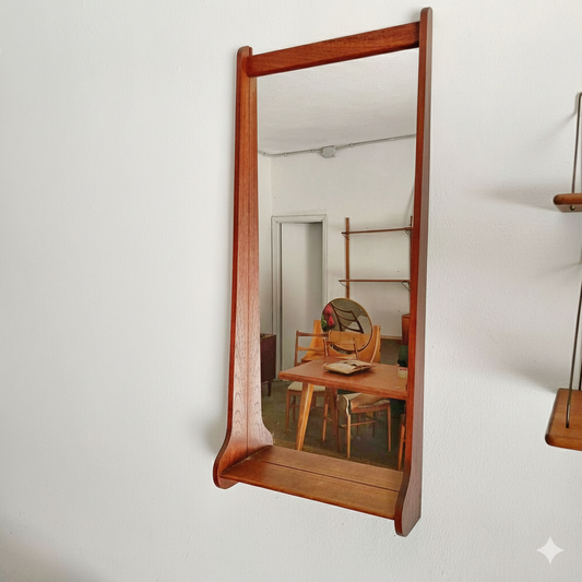 Specchio Pedersen&Hansen vintage design danese anni 50 | 108cm