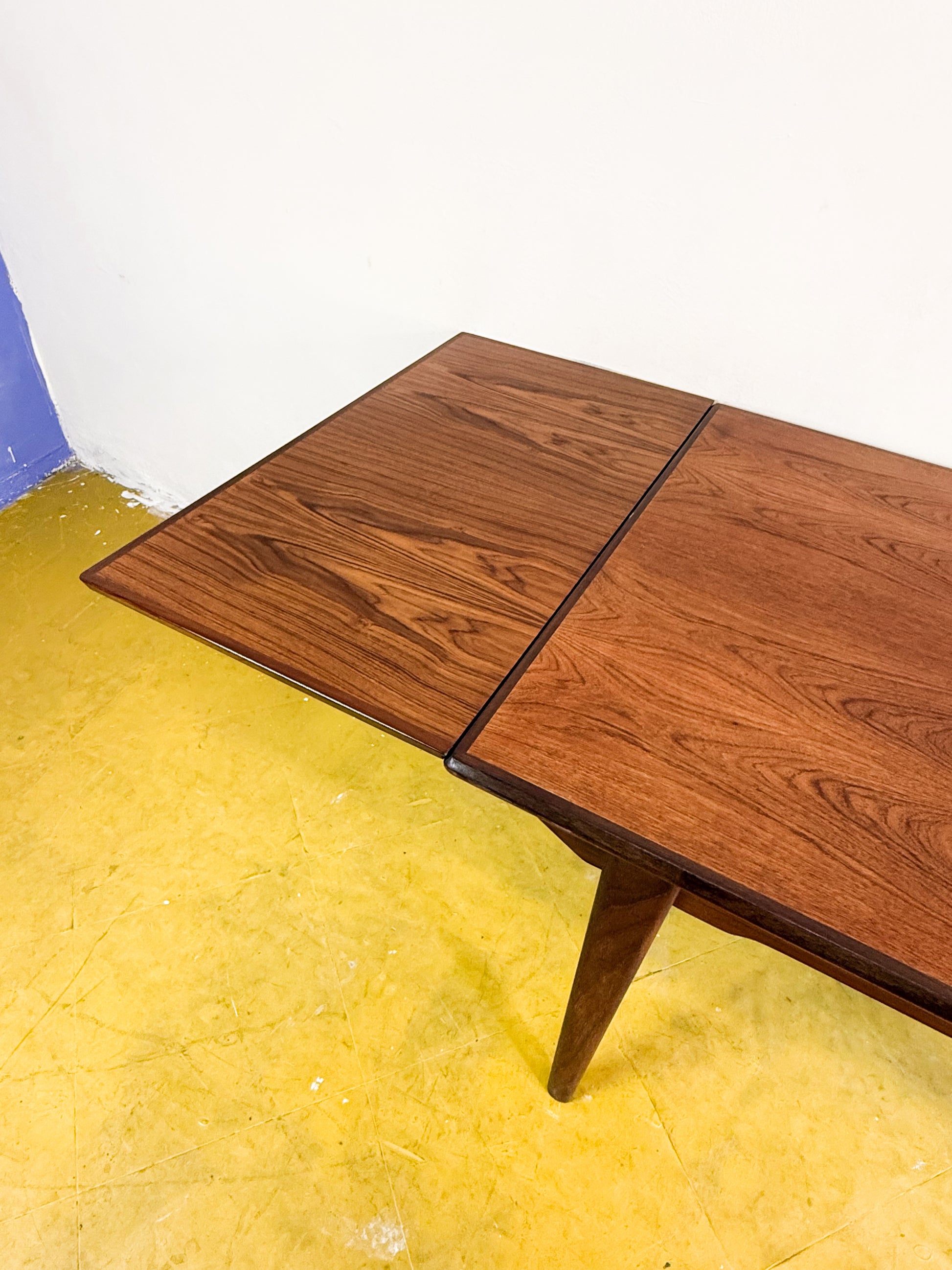 Venature teak naturale tavolo vintage anni 50