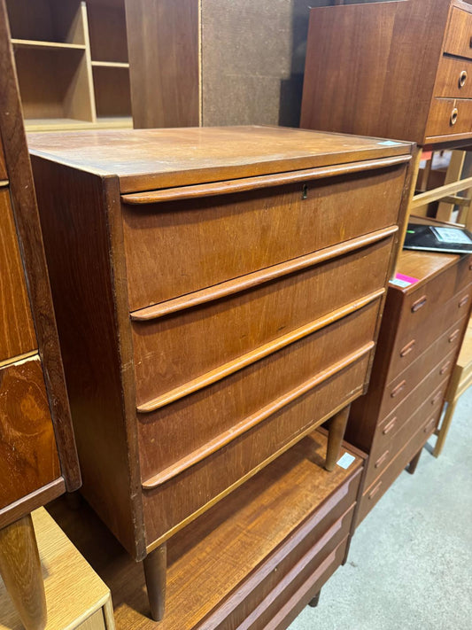 Cassettiera 4 cassetti | Danese Anni '50 teak | 100s8