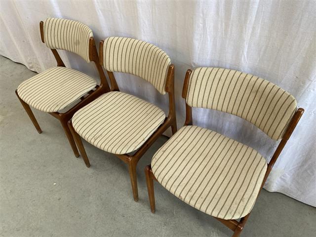 Sedie Erik Buck vintage design danese anni 50 [j41696] misure L.49 H.78 P.47